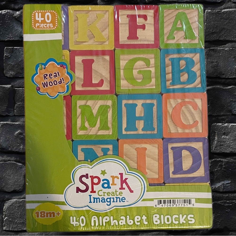 Wooden Alphabet Learning Blocks Set